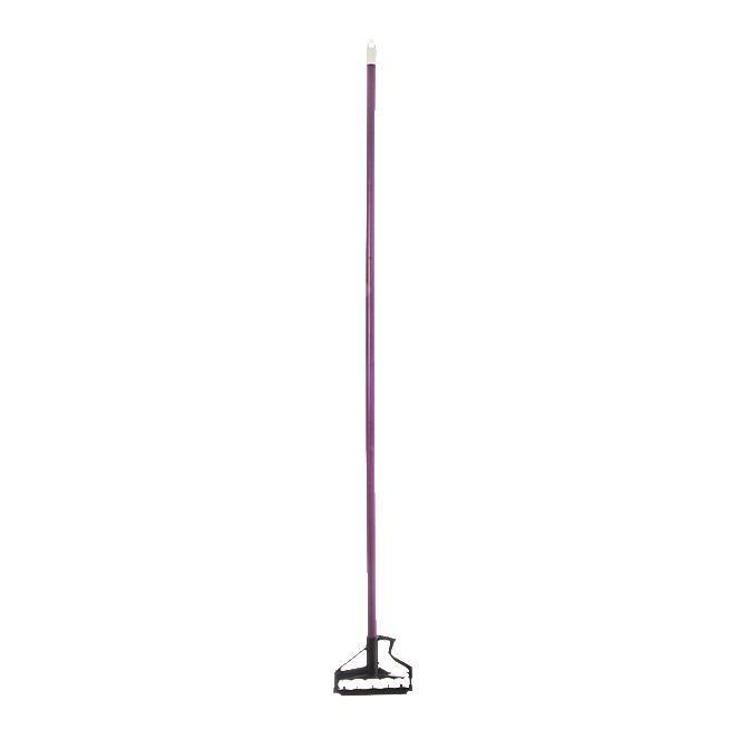 Carlisle 4166468 60" Quik-Release Mop Handle with Plastic Head, Fiberglass, Purple