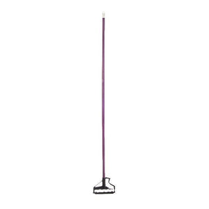 Carlisle 4166468 60" Quik-Release Mop Handle with Plastic Head, Fiberglass, Purple