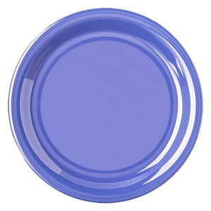 Carlisle 4300814 Durus 6-1/2" Ocean Blue Narrow Rim Melamine Pie Plate