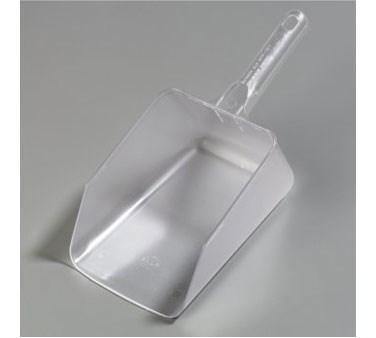 Carlisle 436407 64 Oz Ice Scoop with Hanging Hole, Polycarbonate, Clear
