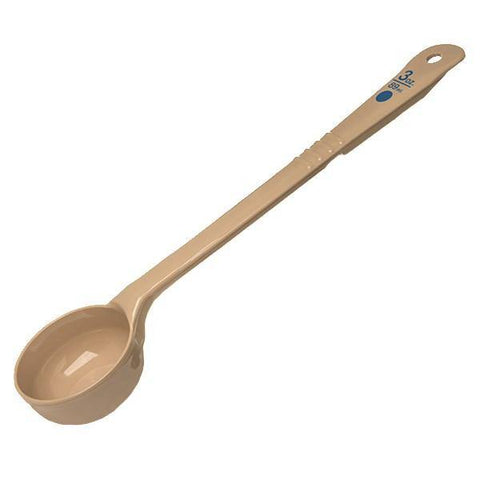 Carlisle 437006 Measure Misers 3 Oz. Solid Long Portion Spoon with Blue Color Coding