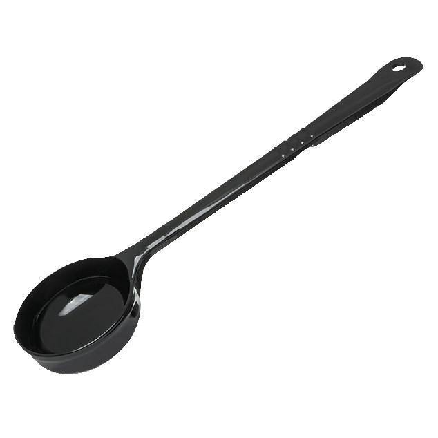 Carlisle 4380-503 Measure Misers 4 Oz. Black Long Handle Portion Spoon