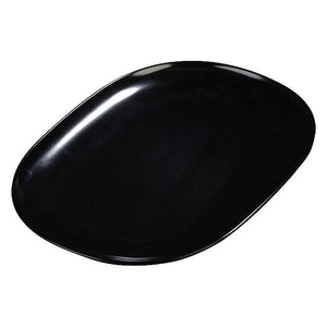 Carlisle 4384203 14" X 10" Black Oblong Melamine Platter