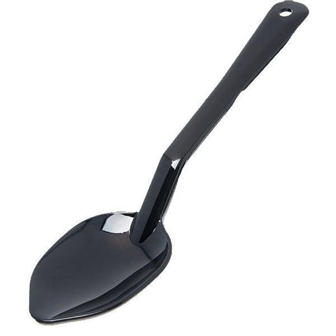 Carlisle 441003 11" Solid Serving Spoon - Plastic, Black