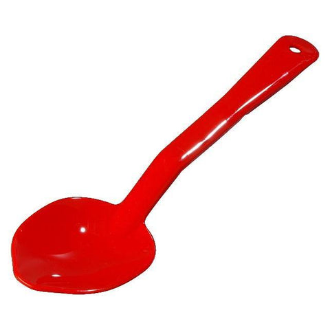 Carlisle 441005 11" Solid Serving Spoon - Plastic, Red