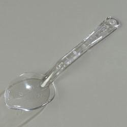 Carlisle 441007 11" Solid Serving Spoon - Plastic, Clear