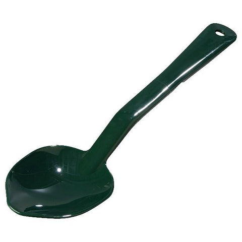 Carlisle 441008 11" Solid Serving Spoon - Plastic, Forest Green