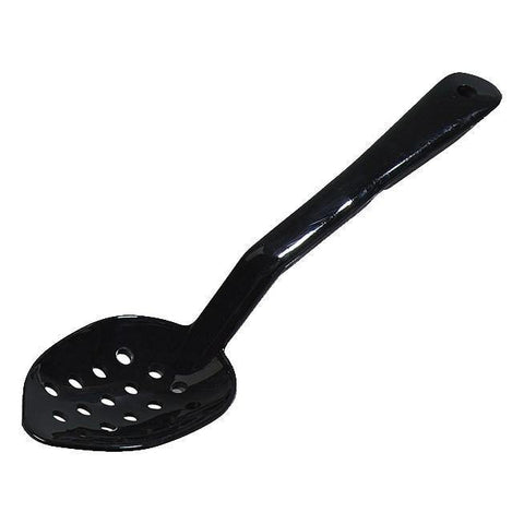 Carlisle 441103 11" Perforated Serving Spoon - Plastic, Black