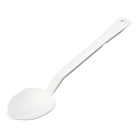 Carlisle 442002 13"L Solid Serving Spoon - Plastic, White