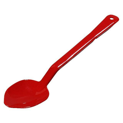 Carlisle 442005 13"L Solid Serving Spoon - Plastic, Red