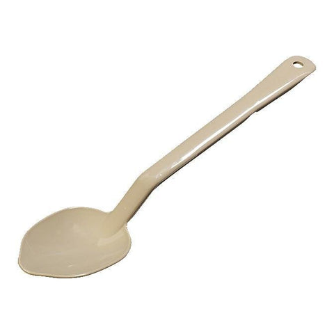 Carlisle 442006 13"L Solid Serving Spoon - Plastic, Beige