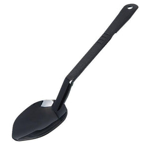 Carlisle 442503 13" Solid Serving Spoon - Plastic, Black