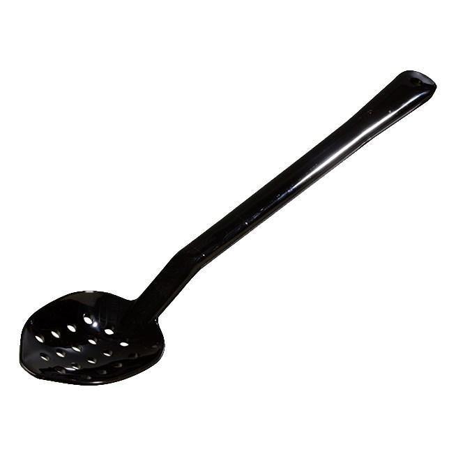 Carlisle 443103 15"L Perforated Serving Spoon - Plastic, Black