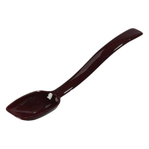 Carlisle 446001 9"L Solid Salad/Buffet Spoon with 1/2 Oz Capacity, Plastic, Brown