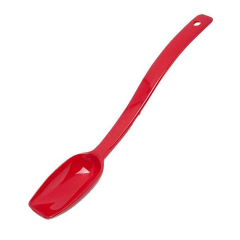 Carlisle 446005 9"L Solid Salad/Buffet Spoon with 1/2 Oz Capacity, Plastic, Red