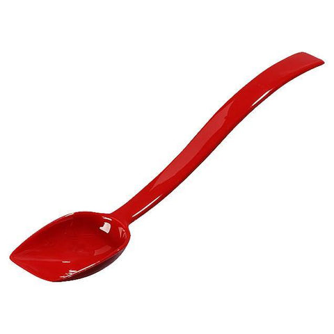 Carlisle 447005 10"L Solid Salad/Buffet Spoon with 3/4 Oz Capacity, Plastic, Red