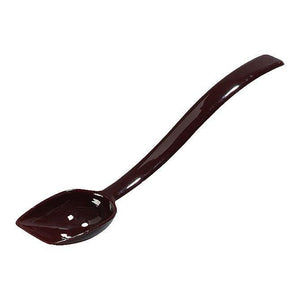 Carlisle 447101 10"L Perforated Salad/Buffet Spoon with 3/4 Oz Capacity, Plastic, Brown