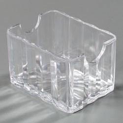Carlisle 454907 Sugar Caddy with (20) Packet Capacity, Plastic, Clear