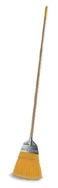 Carlisle 4564304 55"L Lobby Broom with Straight Corn Bristles & Natural Handle