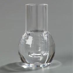 Carlisle 465007 4" Bud Vase - Faceted, Acrylic, Clear