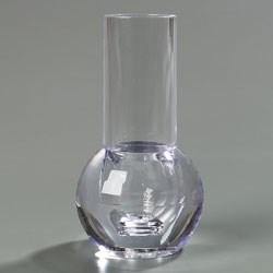 Carlisle 465107 6" Bud Vase - Faceted, Acrylic, Clear