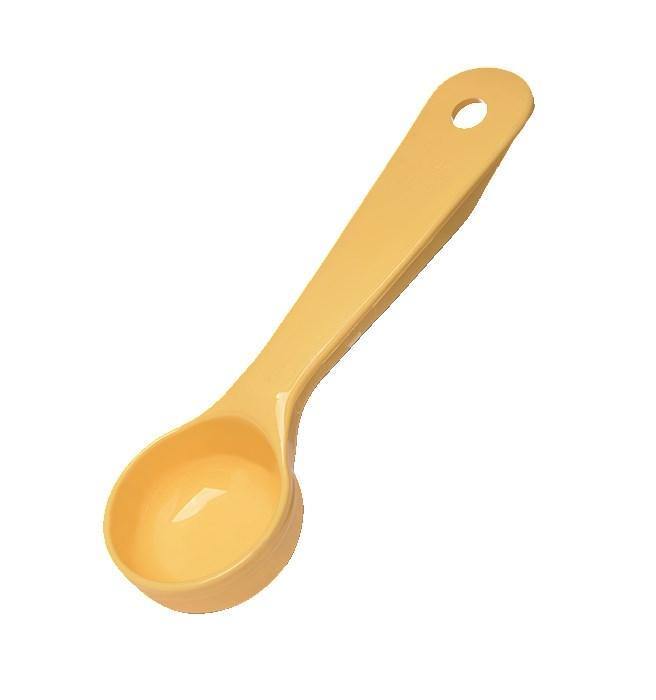Carlisle 492104 Measure Misers 1 Oz. Yellow Short Handle Portion Spoon