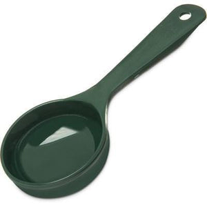 Carlisle 492808 Measure Misers 4 Oz. Forest Green Short Handle Portion Spoon