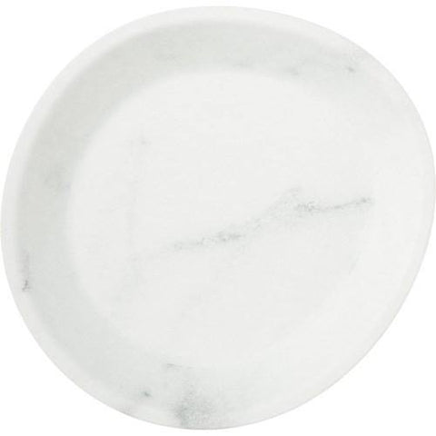 Carlisle 5310137 Ridge 10" White Marble Melamine Coupe Plate