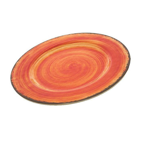 Carlisle 5400152 Mingle 11" Fireball Round Melamine Plate