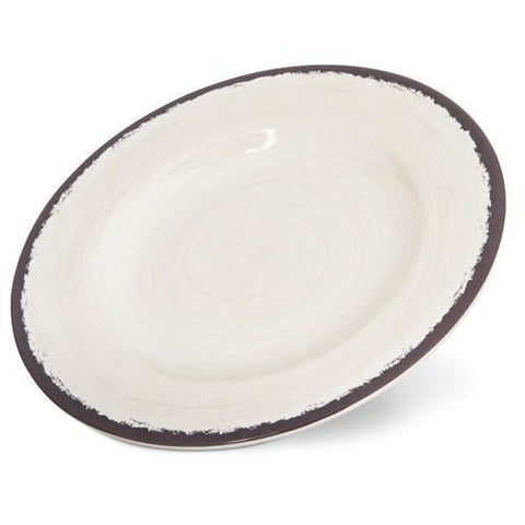 Carlisle 5400253 Mingle 9" Sweet Cream Round Melamine Salad Plate