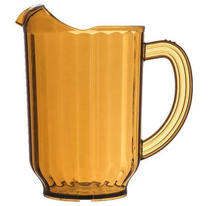 Carlisle 554013 Versapour 60 Oz. Amber Polycarbonate Beverage Pitcher