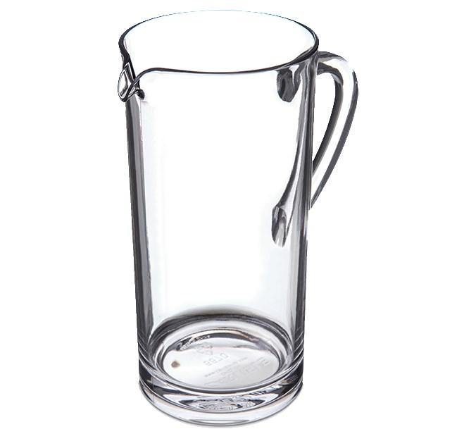Carlisle 557007 58 Oz Plastic Pitcher with Straight Sides, Clear