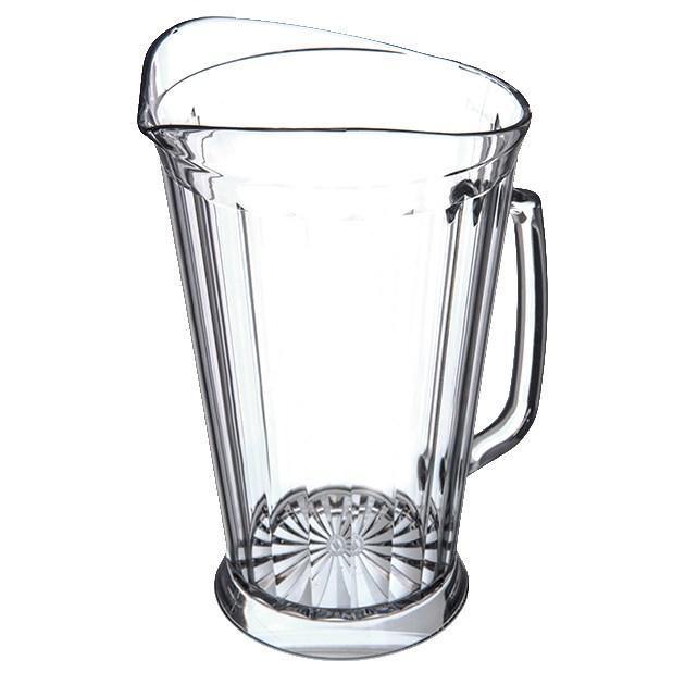 Carlisle 558707 60 Oz Plastic Pitcher with Thumb Grip, Clear