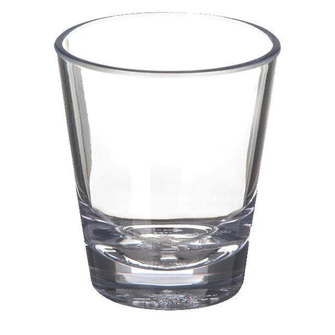 Carlisle 560107 1-1/2 Oz Alibi Shot Glass - Clear, SAN Plastic