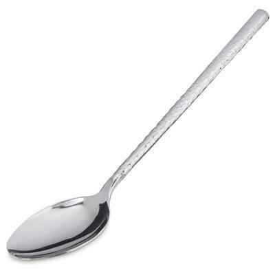 Carlisle 60200 12"L Terra Solid Serving Spoon Hammered, Stainless Steel