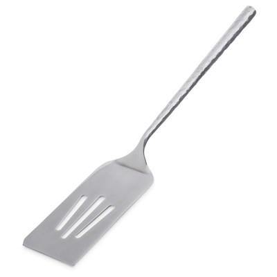Carlisle 60204 12" Terra Slotted Pastry Server Hammered, Stainless