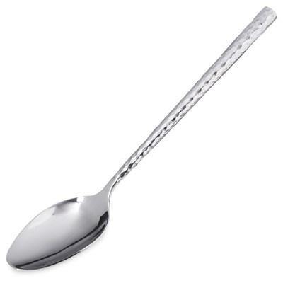 Carlisle 60206 9-1/2" Terra Solid Serving Spoon Hammered, Stainless