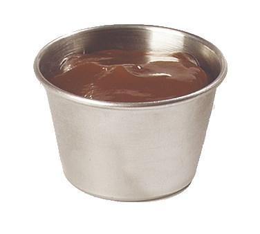 Carlisle 602500 2-1/3" Round Sauce Cup with 2-1/2 Oz Capacity, Stainless