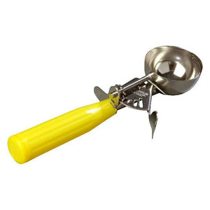 Carlisle 60300-20 Size 20 Disher with 2-1/8 Oz Capacity, Stainless Bowl, Yellow