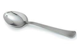 Carlisle 609001 Aria 12"L Solid Serving Spoon, Stainless Steel