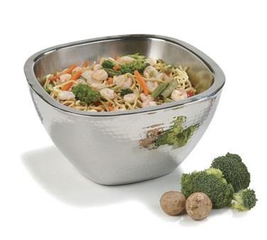 Carlisle 609211 3.5 Qt. Insulated Square Bowl, Stainless Steel