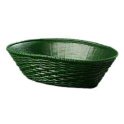 Carlisle 650409 Oval Bread Basket - 9" X 6-1/4", Polypropylene, Green