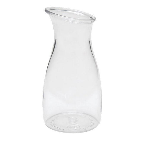 Carlisle 7090007 Carafe 1/4 Liter Capacity - Drip Free Pour, Polycarbonate, Clear