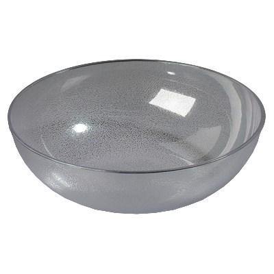 Carlisle 722307 23" Round Salad Bowl with 33 Qt Capacity, Polycarbonate, Clear