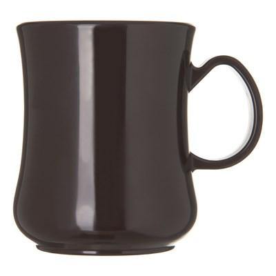 Carlisle 800401 8 Oz Diablo Coffee Mug, Brown/White