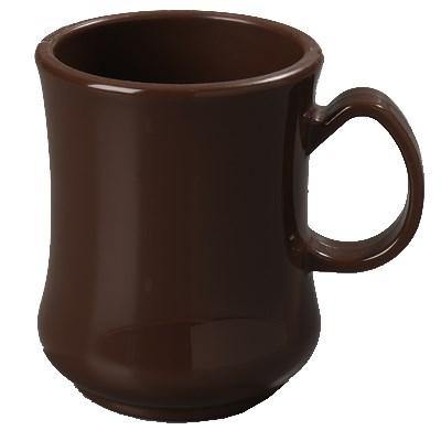 Carlisle 810401 8 Oz Coffee Mug, Polypropylene, Brown