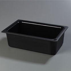 Carlisle CM110003 Full Size Food Pan - Plastic, Black
