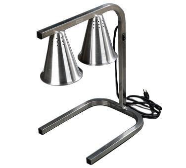 Carlisle HL723700 2 Bulb Heat Lamp with Adjustable Arm, Aluminum, 120v