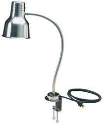 Carlisle HL8185C00 Flexiglow 24" Single Arm Aluminum Heat Lamp with Clamp - 120V