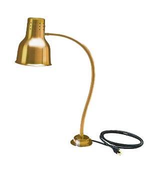 Carlisle HL8185G00 Flexiglow 24" Single Arm Aluminum Heat Lamp with Gold Finish - 120V
